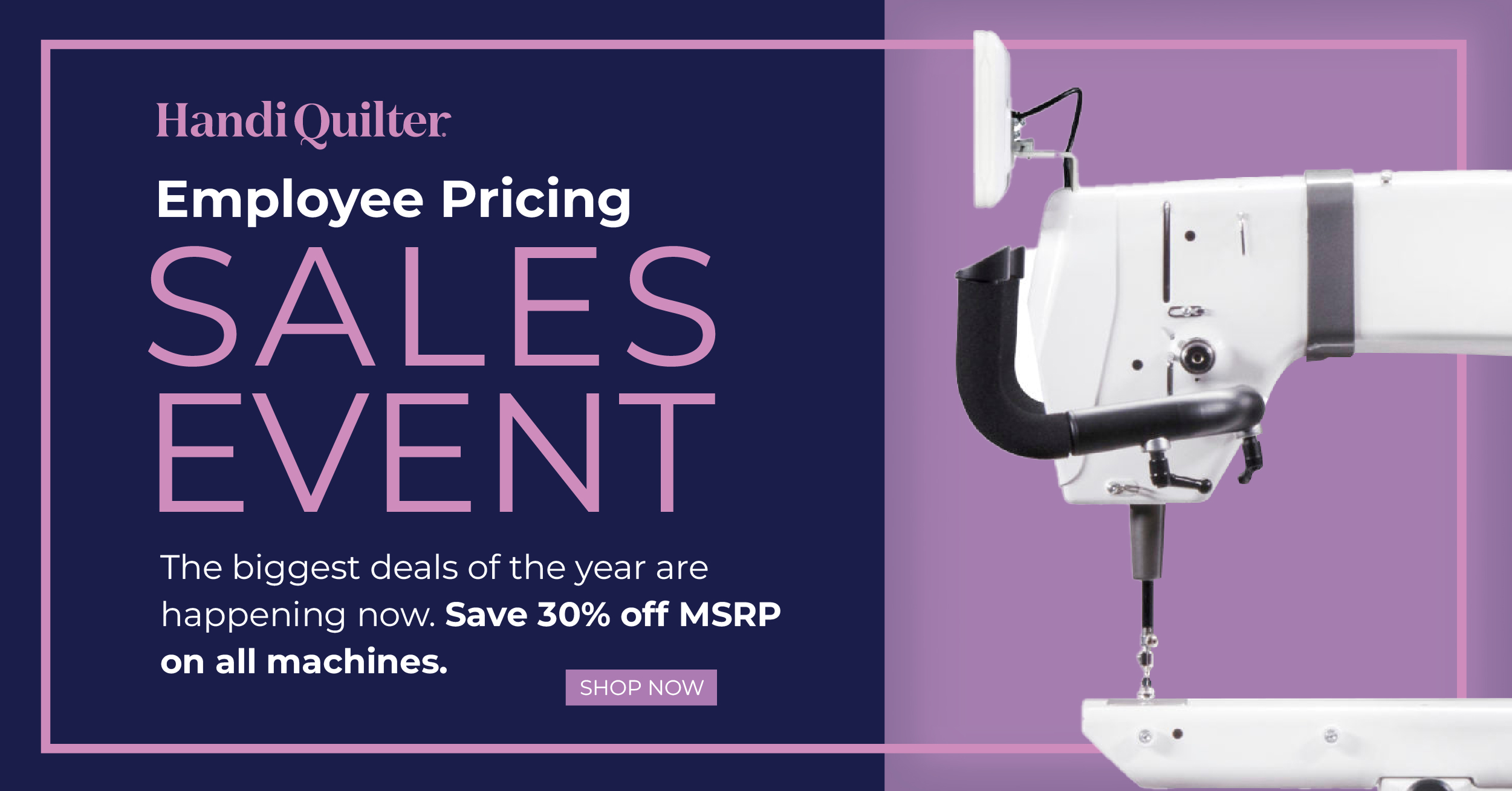 Handi-Quilter Employee Pricing Ad