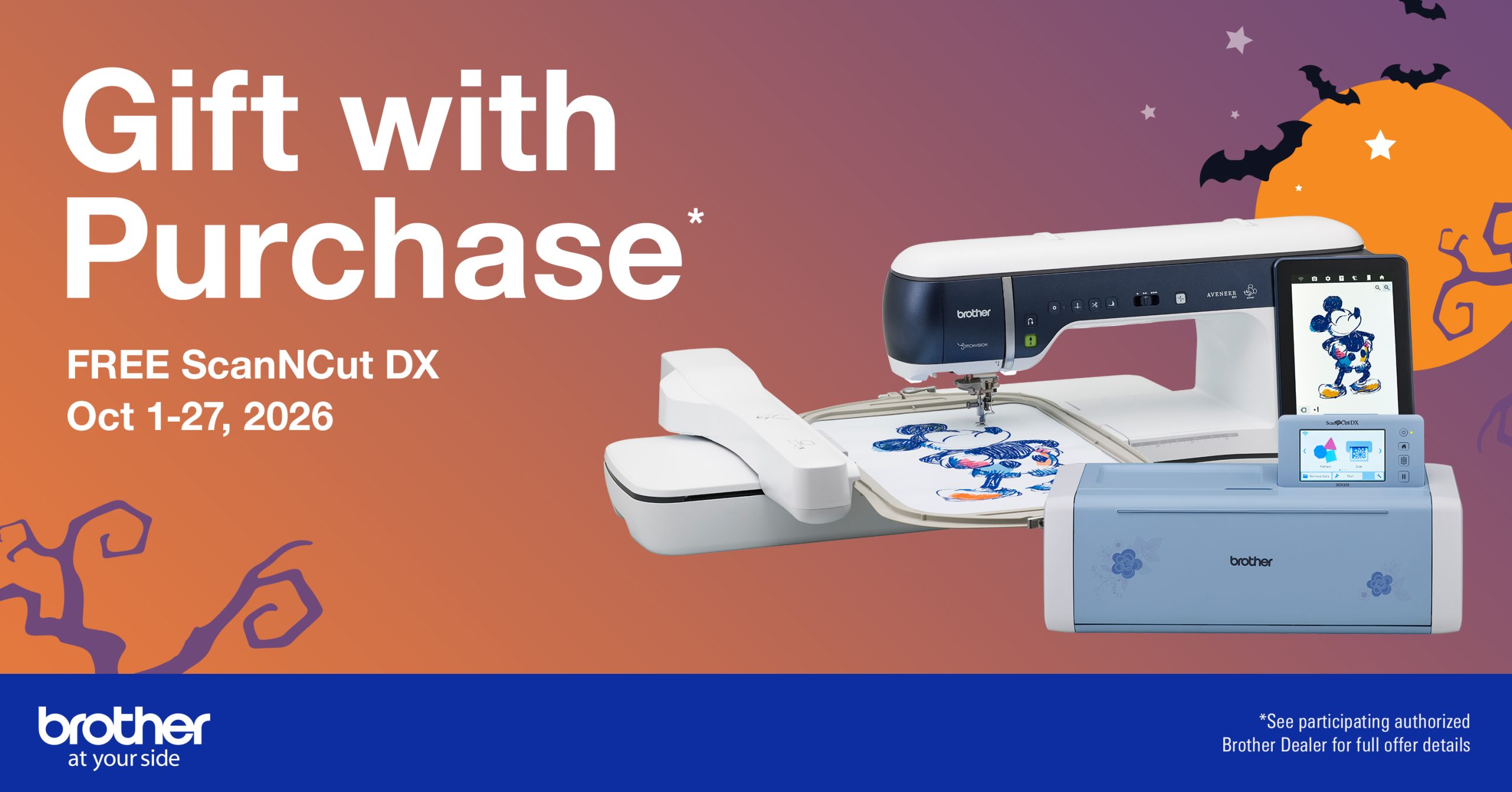 Brother ad- gift with purchase october promotion