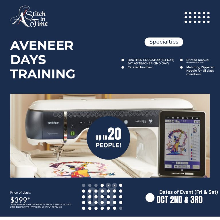 Brother Aveneer training class event in Bemidji Minnesota Learn your machine tutorial