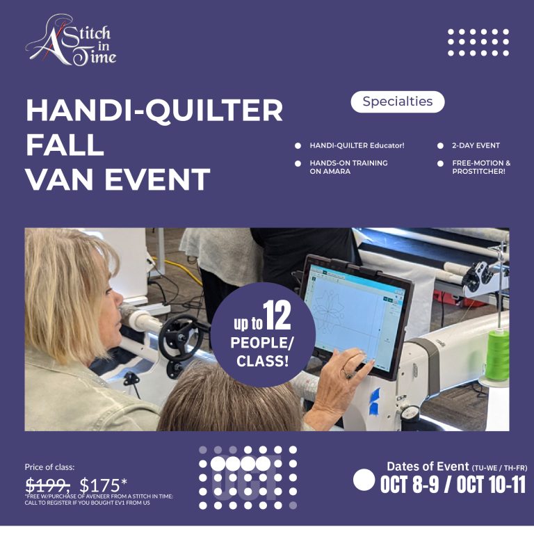 longarm quilting class event training for new beginners fall 2025 bemidji minnesota